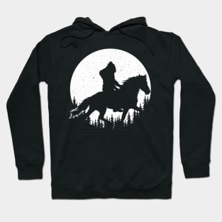 Bigfoot Riding Horse Hoodie